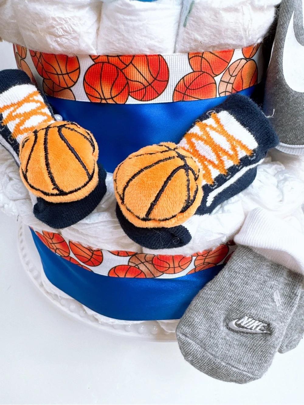 Basketball Diaper Cake, Sport theme, Baby Shower Gift
